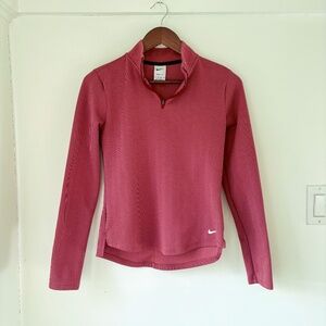 Nike Therma-Fit Quarter Zip Pullover Ohio State Buckeyes Red Women's Size XS